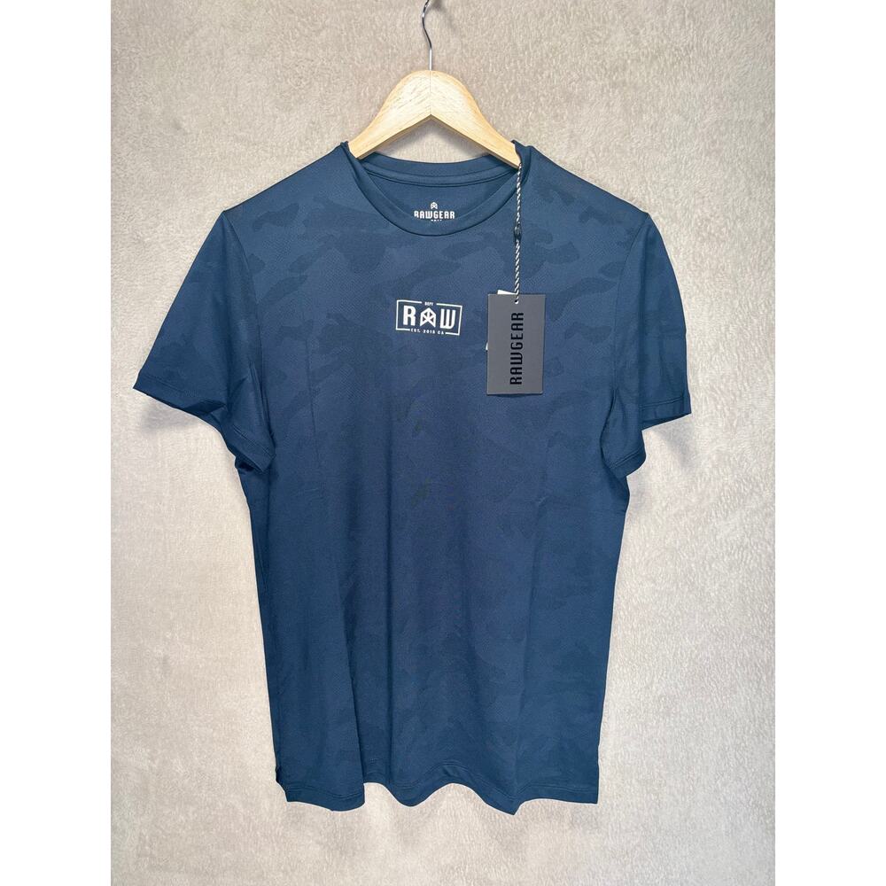 Rawgear‎ Camo Design Performance Tee T-shirt Navy Mens Size Small NWT
